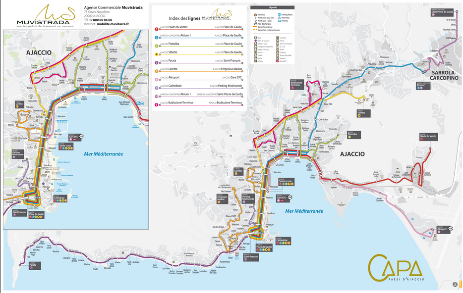 Plan des Lignes de Bus